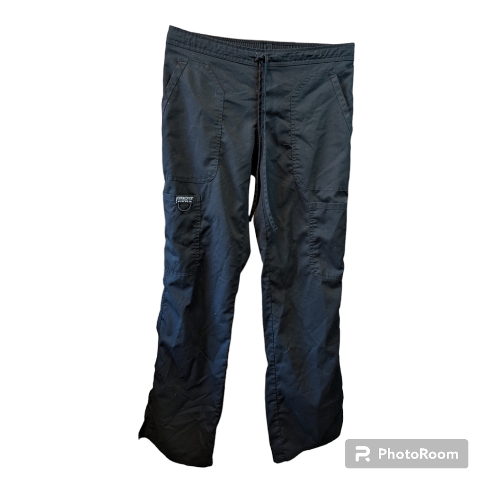 Cherokee Women Workwear Revolution Drawstring Scrub Pants Soft Stretch XS - Picture 2 of 11